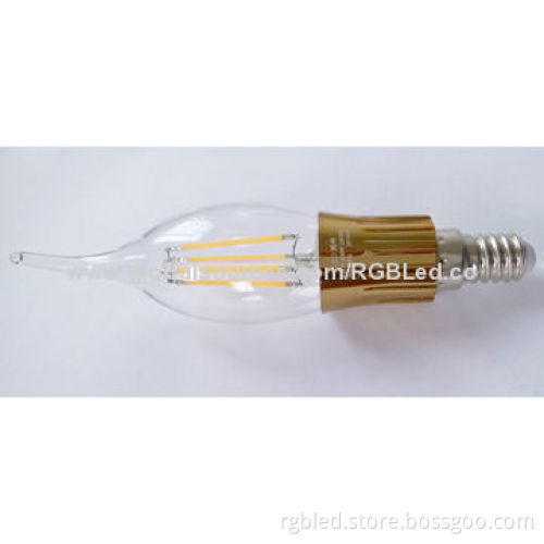 LED Filament Bulb, E14, 4W, 85-265V AC, 72 Hours Aging Time, 2-year WarrantyNew